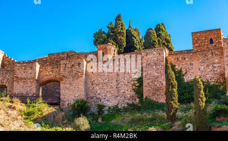 Alcazaba fortezza in Malaga, Spagna Foto Stock