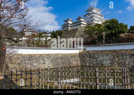 Tradizionale castello di Himeji in Giappone Foto Stock