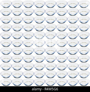 Stesse lenti a contatto morbide su sfondo bianco. Per uso come lo sfondo, lo screensaver Foto Stock