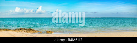 Pointe d'Esny beach, Mauritius. Panorama Foto Stock