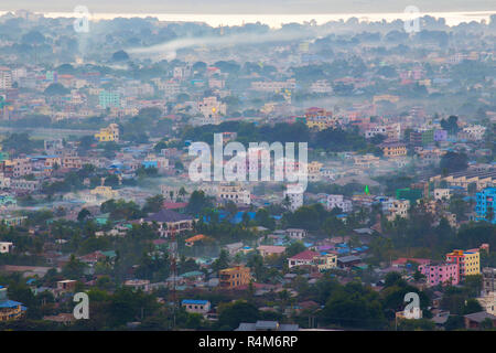 Myanmar Mandalay tramonto Foto Stock