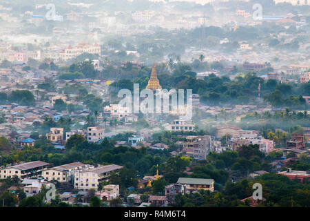 Myanmar Mandalay tramonto Foto Stock