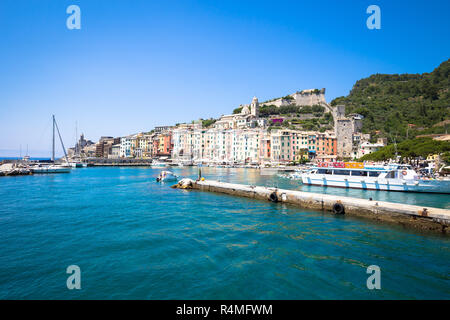 Porto Venere, Italia - Giugno 2016 - Paesaggio Foto Stock