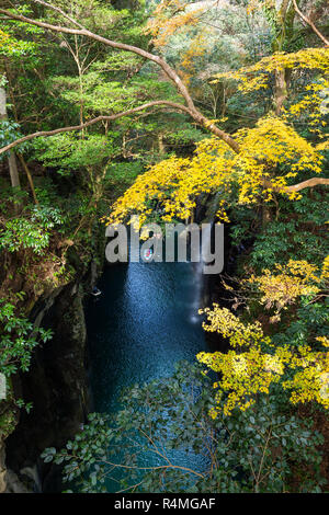 Autunno Takachiho gorge in Giappone Foto Stock