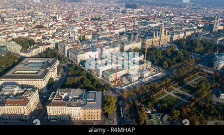 Parlamento austriaco edificio, Parlament, Vienna, Austria Foto Stock