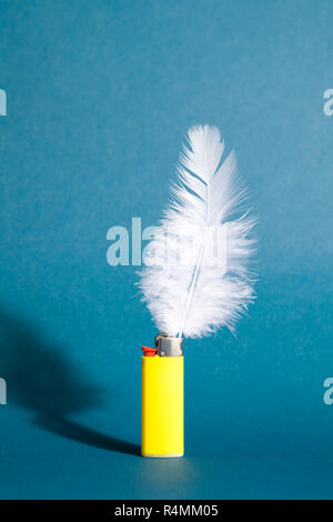 Accendino di piume Foto Stock