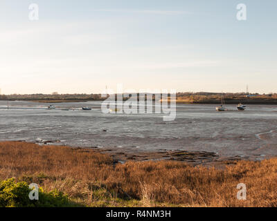 Giorno chiaro colpo di un fiume e la banca Foto Stock