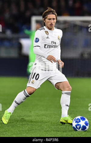 Roma, Italia. 27 Nov, 2018. CHAMPIONS LEAGUE Rome-Real Madrid Roma-27-11-2018 Nella foto Luka Modric Foto fotografo01 Credit: Indipendente Agenzia fotografica/Alamy Live News Foto Stock