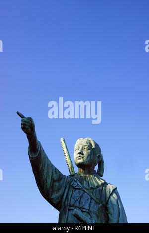 Statua di amakusa Shiro Foto Stock