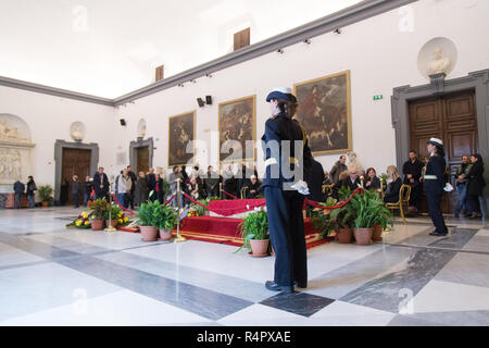 Roma, Italia. 27 Nov, 2018. Funerale a casa del regista italiano Bernardo Bertolucci a Roma Credito: Matteo Nardone/Pacific Press/Alamy Live News Foto Stock