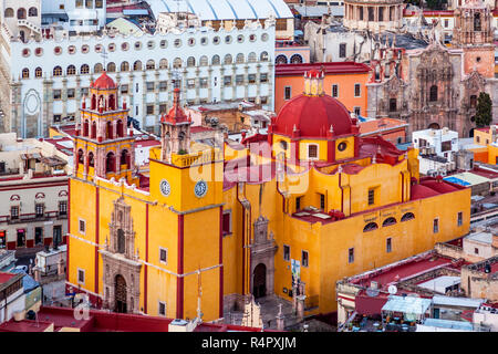 Università Tempio Companiia Madonna Basilica Guanajuato Messico Foto Stock