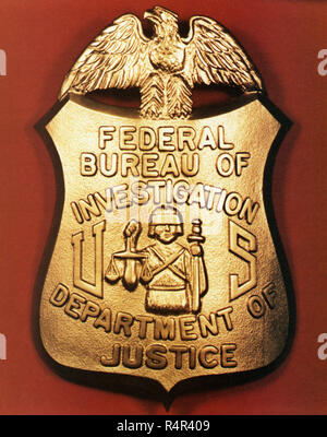 Ufficio federale dell'inchiesta - FBI - agente del badge. Foto Stock
