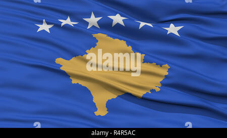 Primo piano Il Kosovo Bandiera Foto Stock