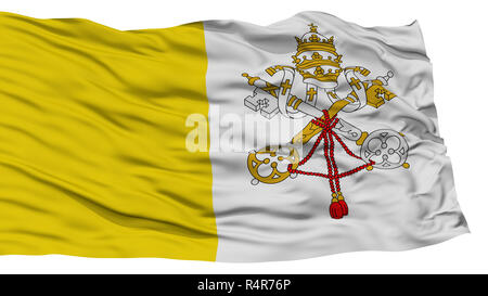 Isolato bandiera del Vaticano Foto Stock