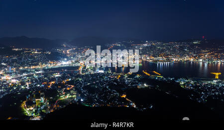 Giapponese dello skyline di Nagasaki Foto Stock