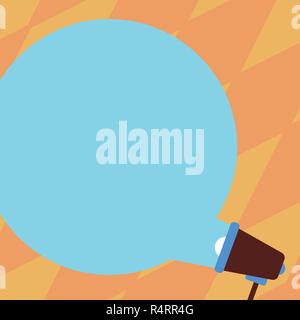 Azienda di design copia vuota spazio per testo Annuncio promozione sito Web Banner isolato modello. Blank Tonda Colore discorso bolla in Uscita megafono per un Illustrazione Vettoriale