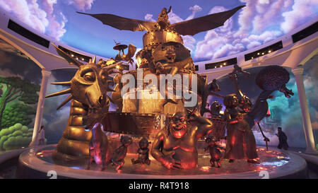 Territorio del divertimento DreamWorks in Motiongate a Dubai Parchi e Resorts Foto Stock