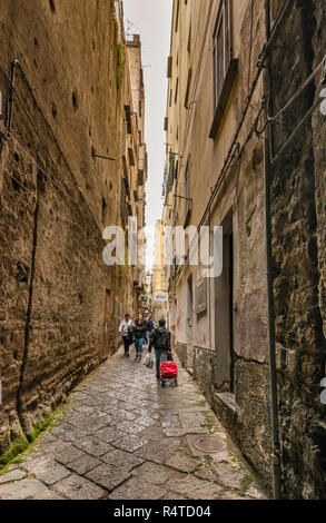 Vico del Fico al purgatorio, il passaggio a Centro Storico trimestre, Napoli, campania, Italy Foto Stock