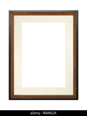 In legno Vintage picture frame con tappetino di cartone Foto Stock