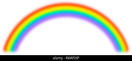Regenbogen freigestellt zeichen konzept Foto Stock