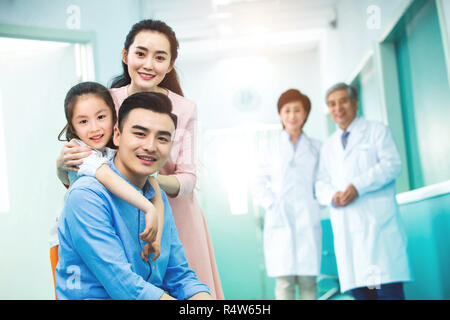 Tre e lavoratori medici Foto Stock