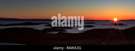 Badcall Bay Islands, Sutherland Foto Stock