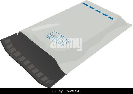 Recapito postale icona del pacchetto. Vista isometrica di consegna postale pacchetto icone vettoriali per il web design isolato su sfondo bianco Illustrazione Vettoriale