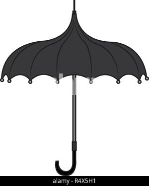 Abstract vecchio ombrello Illustrazione Vettoriale