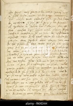 Lettera da Katherine d'Aragona a Re Ferdinando di Spagna, 1506. Lettere originali di Perkin Warbeck Enrico VII, PRI. [Emgland Richmond]. [Intero folio] Lettera di Katherine d'Aragona a suo padre, il Re Ferdinando di Spagna, descrivendo la sua posizione infelice, e chiedendogli di denaro per pagare i suoi servi. Richmond, 22 aprile 1506. Immagine presa da lettere originali di Perkin Warbeck Enrico VII, il principe Arthur, ecc. Originariamente prodotta in Inghilterra [Richmond, co. Surrey]; 1506 . Fonte: Egerton 616, f.29. Lingua: Spagnolo. Foto Stock