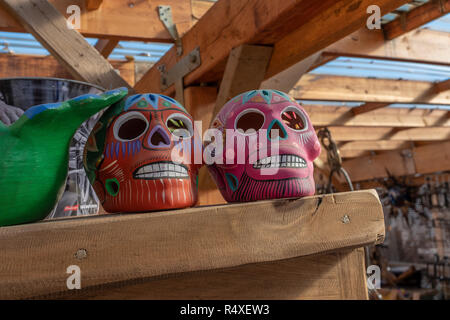 Il giorno dei morti cranio figure Foto Stock