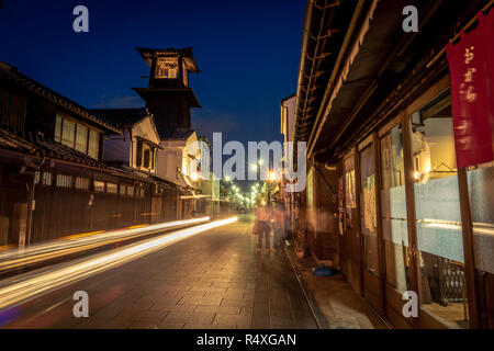 Torre Campanaria nel quartiere Kurazukuri di Kawagoe - Prefettura di Saitama Foto Stock