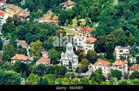 Chiesa dell'Annunciazione nel centro storico della città di Brasov, Romania Foto Stock