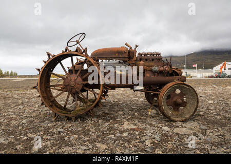 I contenitori di spedizione in Akranes Foto Stock