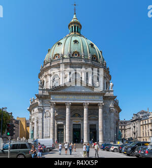 Frederiks Kirke (Federico la chiesa), noto come Marmorkirken (la Chiesa di Marmo), Frederiksstaden, Copenhagen, Danimarca Foto Stock