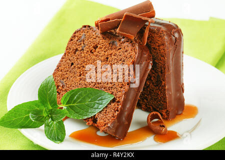 Cioccolato torta allo zenzero Foto Stock