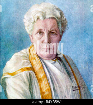 ANNIE BESANT (1847-1933) inglese attivista per i diritti delle donne e theosophist circa 1922 Foto Stock