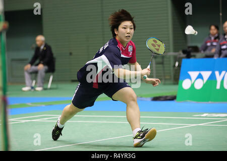 Komazawa palestra, Tokyo, Giappone. 29 Nov, 2018. Akane Yamaguchi, Novembre 29, 2018 - Badminton : La 72a tutto il Giappone Badminton Championships 2018 donne singoli 2° round di Komazawa palestra, Tokyo, Giappone. Credito: YUTAKA AFLO/sport/Alamy Live News Foto Stock