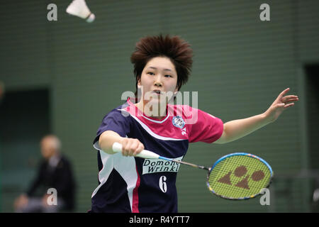 Akane Yamaguchi, Novembre 29, 2018 - Badminton : La 72a tutto il Giappone Badminton Championships 2018 donne singoli 2° round di Komazawa palestra, Tokyo, Giappone. (Foto di YUTAKA/AFLO SPORT) Foto Stock