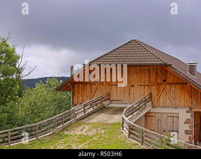 Alta ingresso in un agriturismo in Alto Adige Foto Stock