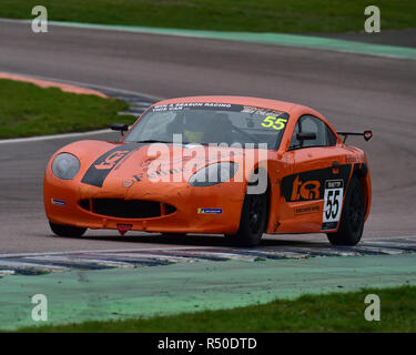 Patrick Kibble, Ginetta G40 GT5, Sport e GT, Rockingham Super Send-Off, Rockingham Motorsport Speedway, Sabato 25 Novembre, 2018 Autosport, auto Foto Stock