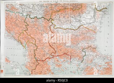 1035 Map Mappa militare della sede di guerra di Stanford, guerra austro ...