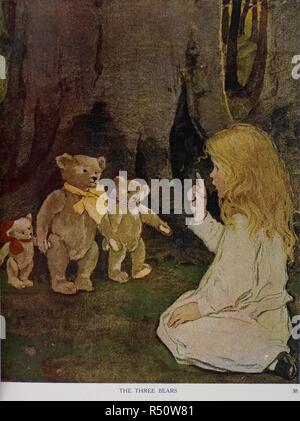 I tre orsi. Ora-a-giorni Fairy libro. G. G. Harrap & Co.: Londra, 1922. Fonte: 1874.f.24, opposta 38. Lingua: Inglese. Autore: WILLCOX SMITH, JESSIE. ANNA ALICE CHAPIN. Foto Stock