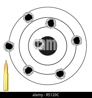 Dartboard con foro da piscina Foto Stock