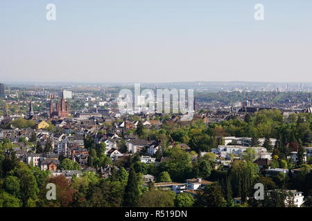 La capitale dello stato di wiesbaden Foto Stock