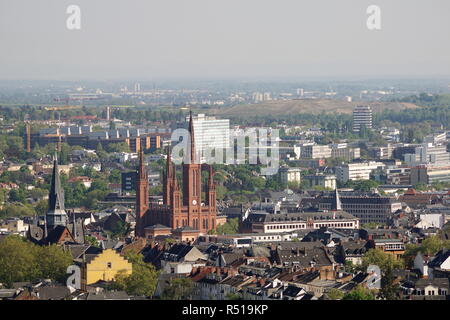 La capitale dello stato di wiesbaden Foto Stock