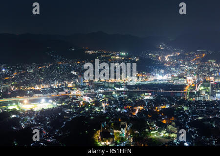 Lo skyline di Nagasaki Foto Stock