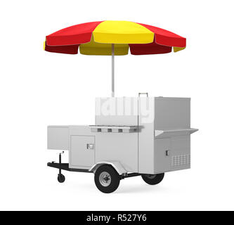 Hot Dog Carrello isolato Foto Stock