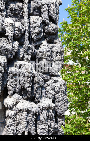 Parete Dripstone in Palazzo Wallenstein a Praga, Repubblica Ceca Foto Stock