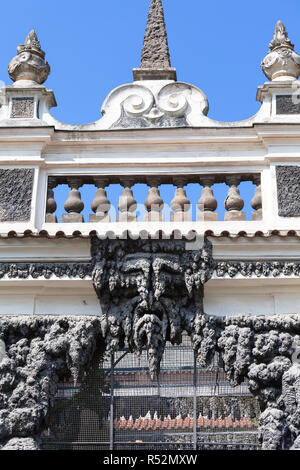 Parete Dripstone in Palazzo Wallenstein a Praga, Repubblica Ceca Foto Stock