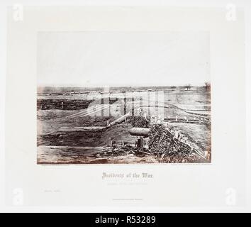 Quaker pistole, Centreville (marzo 1862) . Gardner di schizzo fotografico libro della guerra. Washington, D.C.: Filippo & Salomone, editori, [1865]. Fonte: 1784.a.13 volume 1, pagina 15. Lingua: Inglese. Autore: Gardner, Alexander. Gibson. Barnard. Foto Stock